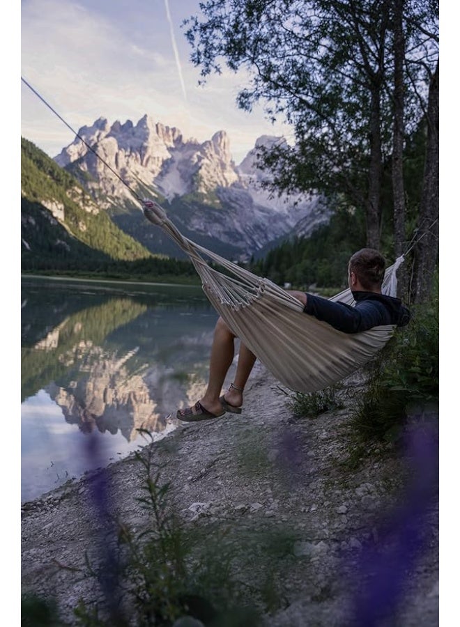 Antikiano Luxury Fabric Hammock for Relaxation – Heavy Duty Outdoor Hanging Hammock for Garden & Balcony - Image 3